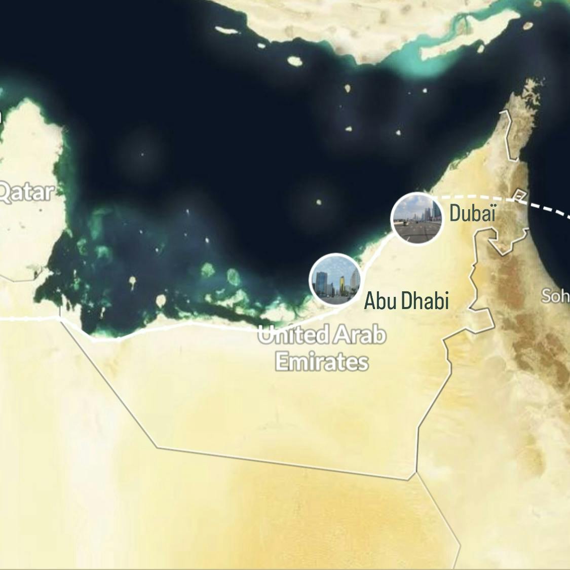 Itinéraire de notre voyage en Arabie Saoudite sur Polarsteps