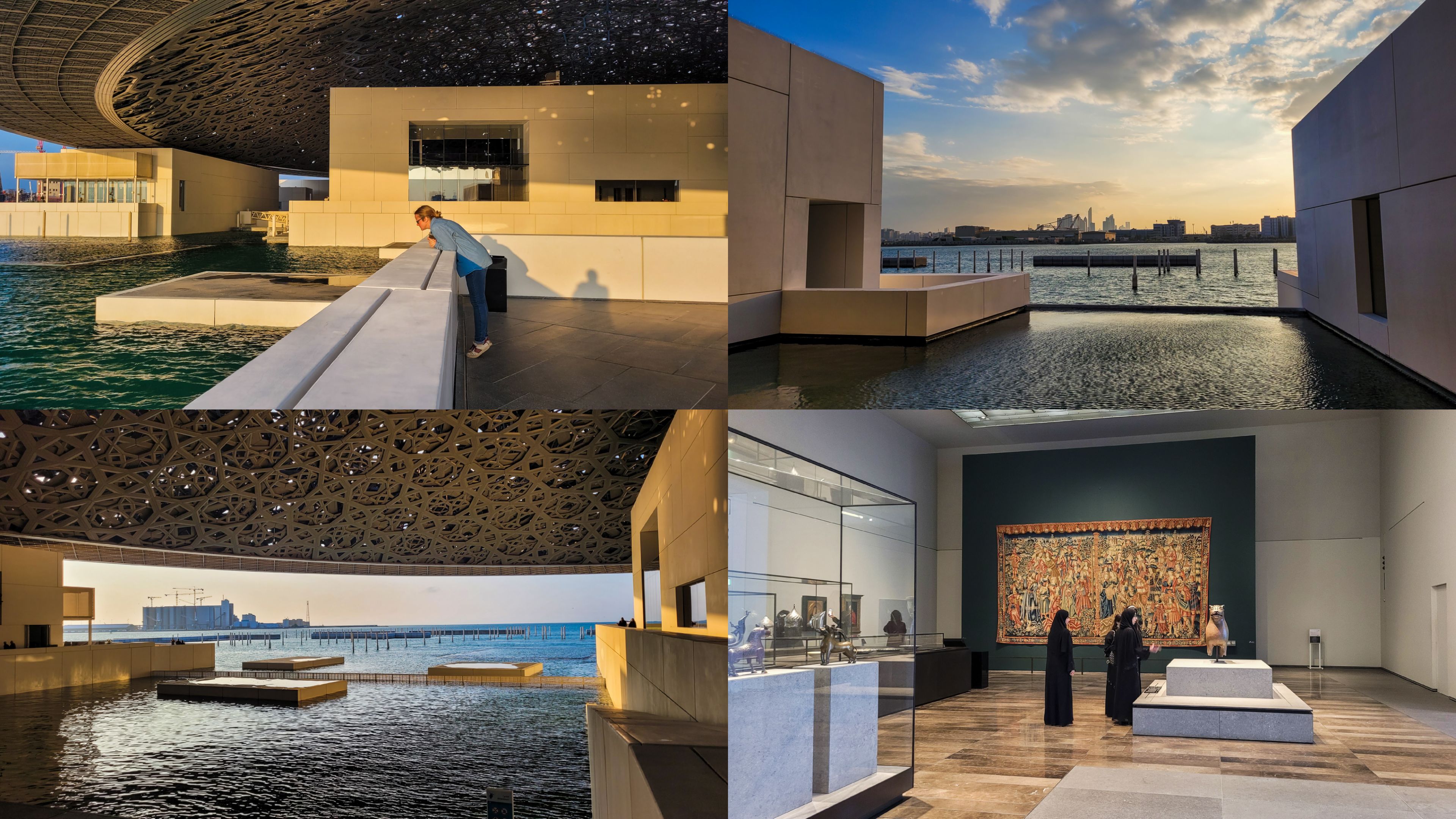 Architecture moderne et sobre du Louvre Abou Dhabi